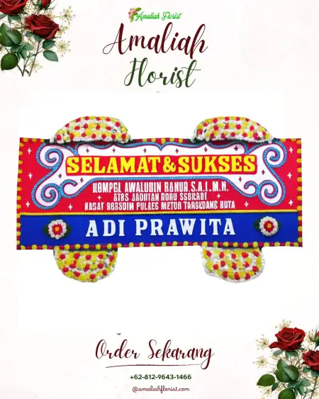 Papan Bunga Ucapan Selamat buahdua